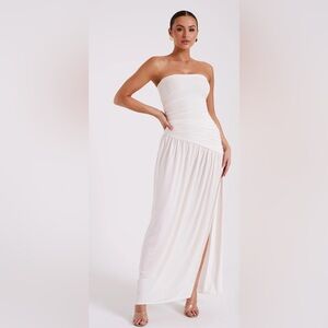 Meshki White Strapless Maxi Dress (NWT)